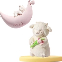 Peluche Mouton Blanc Doux et Moelleux, Série Baa, Jouet en Peluche Premium