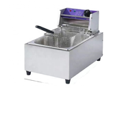Equipo de cocina comercial Freidora eléctrica de acero inoxidable Nuevo con tanques dobles para restaurante y uso doméstico 10L proporcionado