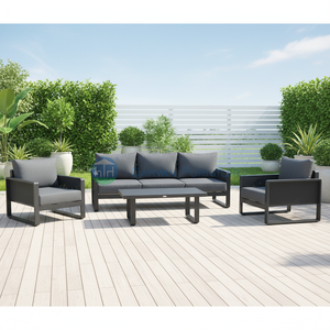 Canapé <span class=keywords><strong>de</strong></span> <span class=keywords><strong>jardin</strong></span> extérieur personnalisable <span class=keywords><strong>haut</strong></span> <span class=keywords><strong>de</strong></span> <span class=keywords><strong>gamme</strong></span> en aluminium pour hôtel, usage commercial, mobilier <span class=keywords><strong>de</strong></span> patio confortable - Product Image 1
