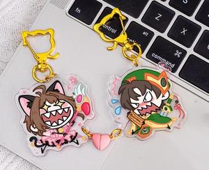 Vigreat Acrylic từ Keychain Phù Thủy cô gái chủ đề phim hoạt hình vài trái tim quyến rũ Bộ quà tặng cho sinh nhật của cô hoặc ngày Valentine - Product Image 4