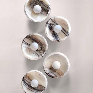 Lámpara de Pared de Jade Natural Nórdica, Diseño Moderno para Sala de Estar, Dormitorio, Entrada, Pasillo - Product Image 3