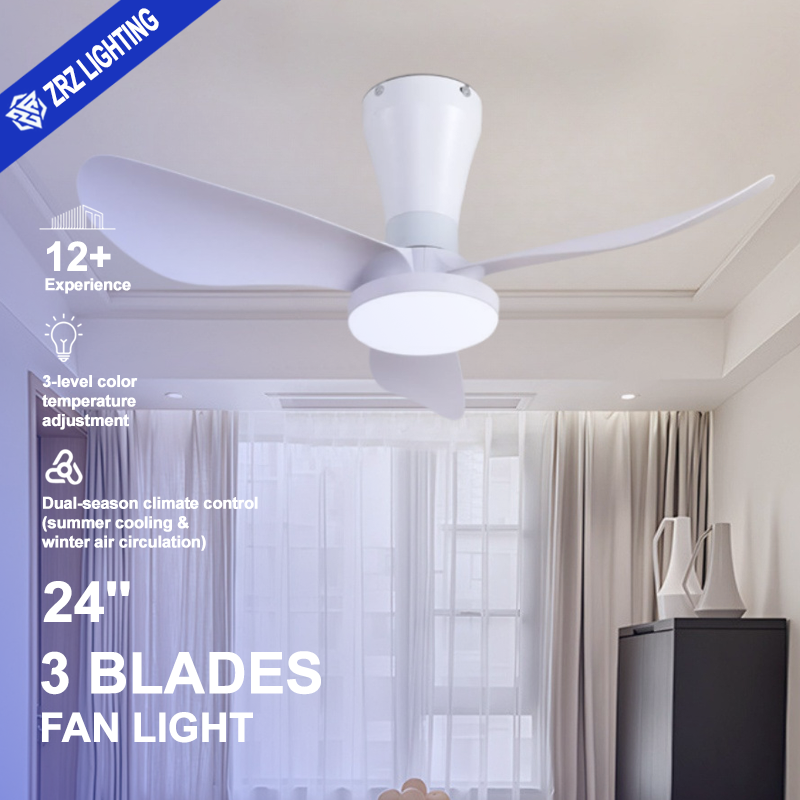 Modern White 3 Blade DC Motor