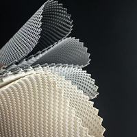 Tissu de protection solaire renforcé épais, facteur d'ouverture 1%, PVC polyester, matériau pour stores enrouleurs