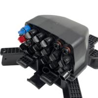 Boîtier NAP/FAT étanche IP68 FTTH 16 cœurs avec adaptateur SC et pré-interface, répartiteur 1x16 pour 3G 4G GSM WiFi GPRS