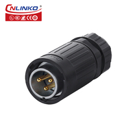 CNLINKO-Boucliers étanches pour vélo, batterie, câble 3 pôles, connecteur mâle 3 broches et femelle 5 broches