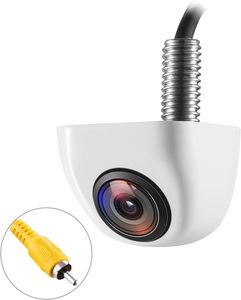 E-TOO 170 degrés AHD 1920x1080P blanc véhicule vue arrière caméra corps en métal voiture inverse Fisheye lentille caméra voiture - Product Image 1