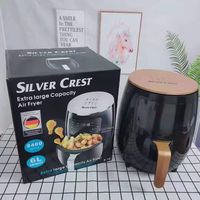 Friteuse à air visuelle multifonction 6L grande capacité avec commande tactile 1500W pour cuisine saine à domicile