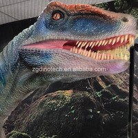 Dinozor Müzesi veya Dekoratif Animatronik Allosaurus Model Replikası için Kapalı Alan İnteraktif Yapay Zeka Dinozor Sergi Robotu