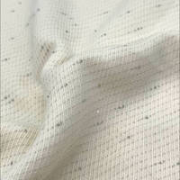 Tissu de performance pour robe de danse en sergé brillant léger en fibre de polyester viscose de haute qualité avec paillettes