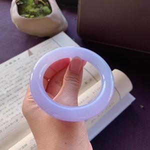 Un braccialetto in giada viola molto bello e raro - Product Image 6