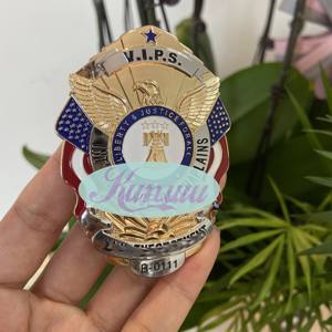 Lencana Detektif Pribadi Keamanan 3D Embos Logam Kuningan Seng Kustom Harga Pabrik - Product Image 5