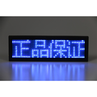 Color verdadero usable Pin LED nombre insignia etiqueta USB programable Mini pantalla con mensaje de desplazamiento