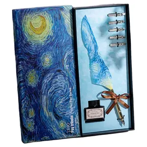 Retro Vintage Van Gogh Geschenken Kalligrafie Veer Dip Pen Set