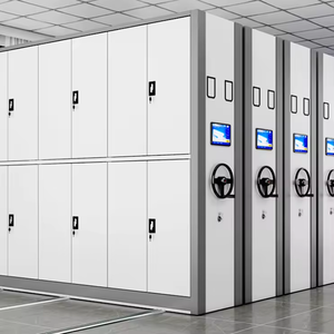 เครื่องอัดสมุดคลังสมุดเหล็กแบบกําหนดเองพร้อมตู้ระบบจัดเก็บบันทึกทางการแพทย์เคลื่อนที่ของรถไฟ - Product Image 4