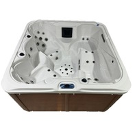 Baignoire autoportante extérieure personnalisable, jacuzzi de luxe pour la famille, bain à remous pour 2 personnes