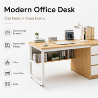Mobilier en forme de L cadre en métal bois bureau Table maison grand coin Studio ordinateur bureau meubles