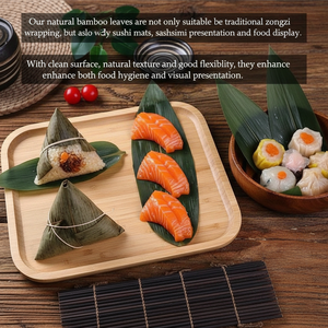 ใบไผ่ธรรมชาติสำหรับห่อซงซี เกรดอาหาร บรรจุสุญญากาศ จำหน่ายจำนวนมาก - Product Image 5