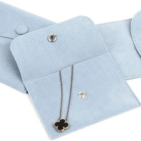 Offre Spéciale sacs de luxe en velours Logo personnalisé petite boucle d'oreille poussière pochette cadeau bijoux velours sacs bouton