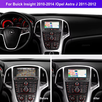 Autoradio Android Podofo 6+128GB con schermo touch capacitivo da 7 pollici, 2DIN integrato, CarPlay wireless e Android Auto per Buick Opel Astra