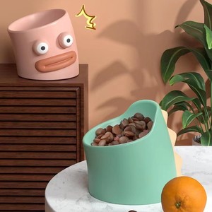 Gamelle créative en céramique pour animaux de compagnie, design dinosaure, surélevée et inclinée, pour chats et chiens - Product Image 1