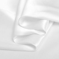 Tissus Charmeuse de couleur unie de qualité supérieure Blanc naturel 100% Tissu en soie pure