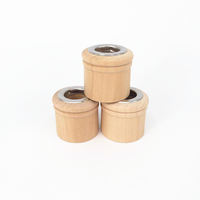 Bouteille de diffuseur d'aromathérapie couvercle en aluminium bouteille de diffuseur de roseaux en verre bouchon en plastique bouteille en verre de parfum de maison bouchon en bois