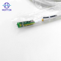 Kabel Ultrasound Medis Hotten Kapasitansi Tinggi 110pF/m 132 Core PVC Jacket 7.0mm Adapter