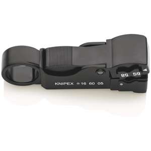 KNIPEX 16 60 05 SB Herramienta de pelado para cable coaxial 105 mm - Product Image 2
