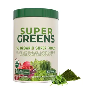 Suplemento de Super Alimentos Verde Denso de Nutrientes Orgânicos de Marca Própria Suporte Imunológico Super Verdes em Pó