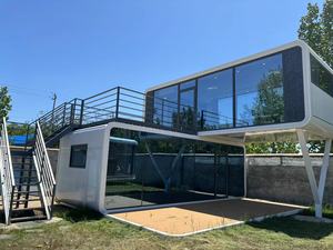 Moderna Apple Cabin House da 40 piedi, Pod Glamping per Esterni, Apple Cabin House a 2 Piani, Villa Prefabbricata Container per Hotel <span class=keywords><strong>e</strong></span> <span class=keywords><strong>Giardino</strong></span> - Product Image 3