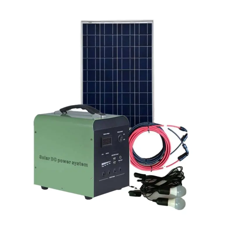 Kit de panneaux solaires portables de 30w, système d'énergie solaire, générateur solaire domestique électrique pour le camping