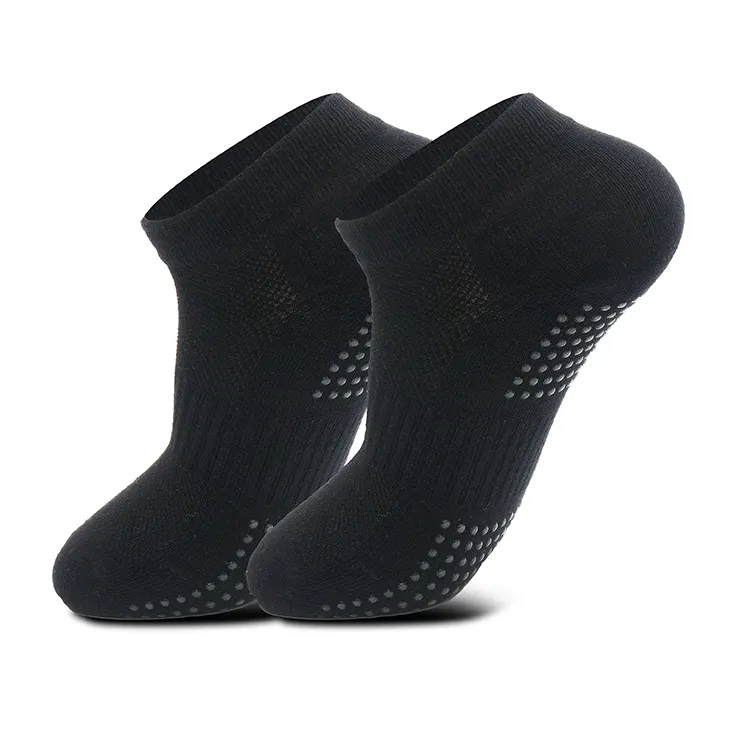 OEM Logo Non Slip Skid Unisex Slipper Trampoline Cotton Socks Men Casual Adults Knitted Socks Shoes for Men