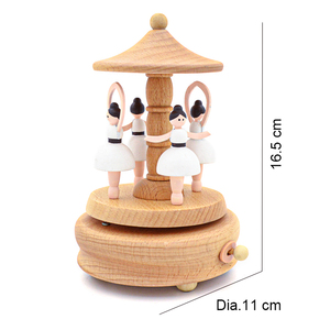 Boîte à musique en bois prête à être expédiée, mouvement Yunsheng, cadeau d'anniversaire ou <span class=keywords><strong>de</strong></span> Noël pour les enfants <span class=keywords><strong>de</strong></span> 5 à 10 ans, MOQ faible, 12 pièces - Product Image 3