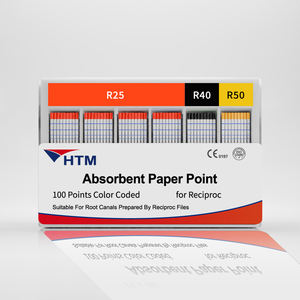 HTM materiali di consumo per apparecchiature odontoiatriche usa e getta e getta per pulizia del canale radicolare con punte di carta assorbente Sterile personalizzate - Product Image 1