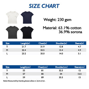 Camiseta de verano relajada Boxy Fit para mujer, cuello redondo de manga corta de algodón refrescante para un estilo informal sin esfuerzo - Product Image 4
