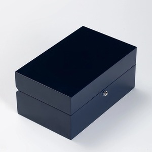 Boîte de montre de luxe en cuir et bois de haute qualité en gros Boîte de rangement pour montre en bois en cuir brillant - Product Image 6