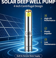 Bomba Solar Sumergible de Acero Inoxidable de 4 Pulgadas con Conmutación Híbrida AC-DC, Kit de Bomba Solar con Controlador MPPT para Riego