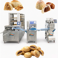 Nouvelle ligne de production automatique de machines à fabriquer des gâteaux de lune et des maamoul BinKang, 30-120 pièces/min, acier inoxydable de qualité alimentaire, commande PLC