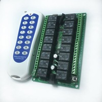 Interrupteur à télécommande sans fil RF DC12V 16 canaux 433Mhz Système 10A Émetteur Récepteur Étanche Certifié CE Universel 100m
