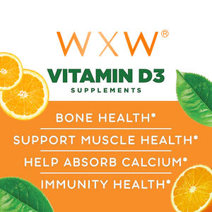 Gomitas de Vitamina D3K2 con Sabor a Naranja WXW, Apoyan la Salud Ósea en Adultos, Promueven la Salud para Mujeres Embarazadas - Product Image 3