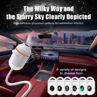 Projecteur d'étoiles mini 3-en-1, lampe d'ambiance ciel étoilé, design moderne et minimaliste, alimentation USB pour chambre à coucher