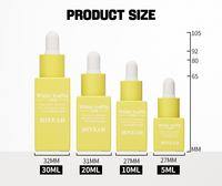 Prix usine compte-gouttes de sérum de luxe anneau d'or Pipette huile essentielle rose 5 ml Mini bouteille en verre facile à transporter