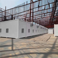 Nouveau design 20ft maison modulaire pliable mobile préfabriqué Z conteneurs pliants maison panneau sandwich en acier matériel utilisation de bureau