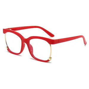 复古方形光学防蓝眼镜架新款女性透明光学眼镜男女通用电脑眼镜处方眼镜