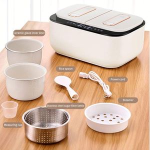 Nouvelle Conception de Cuiseur à Riz Électrique 5 Litres avec Revêtement Intérieur en Céramique, Cuiseur à Riz Double Pot Adapté au Micro-ondes - Product Image 6