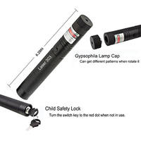 Puissant vert 303 vue Focus torche stylo Laser pointeur Rechargeable lumière LED torche Laser avec verrouillage de sécurité