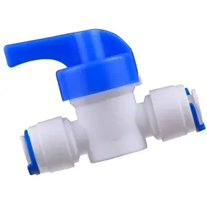 Venta directa de fábrica 3/8 válvula de bola filtro de agua válvula de presión RO filtro de agua repuestos accesorios de conexión rápida