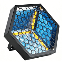 Projecteur LED matriciel DMX 3x60W blanc chaud COB RGB, lumière de scène octogonale vintage, éclairage de fond LED rétro type Blinder