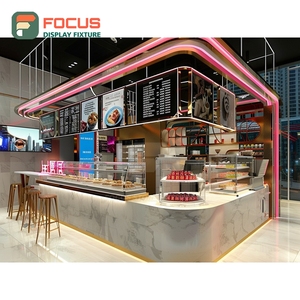 Premium Coffee Display <b>Cabinet</b> Illuminated Merchandise Shelf Matte Black Cafe Display <b>Cabinet</b> - Product Image 2