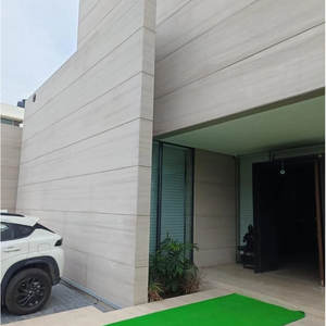 Carreaux de façade extérieure couleur claire, marbre gris sablé, carreaux muraux extérieurs, carreaux de marbre gris bois de Norvège - Product Image 1